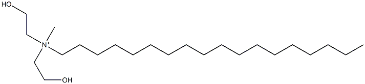 Methylbis(2-hydroxyethyl)octadecylaminium 结构式