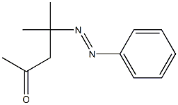 4-Methyl-4-(phenylazo)pentan-2-one 结构式