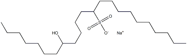 16-Hydroxytricosane-11-sulfonic acid sodium salt 结构式