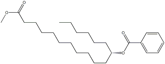 [S,(+)]-12-Benzoyloxystearic acid methyl ester 结构式