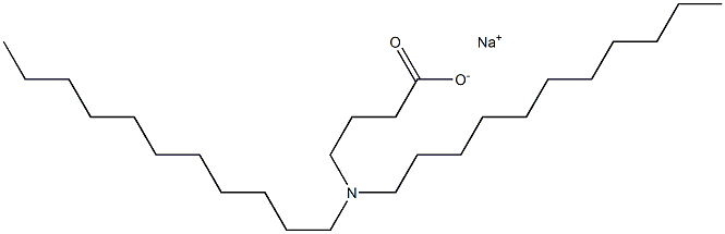 4-(Diundecylamino)butyric acid sodium salt 结构式