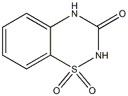 3,4-Dihydro-3-oxo-2H-1,2,4-benzothiadiazine 1,1-dioxide 结构式