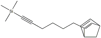 2-[6-(Trimethylsilyl)-5-hexynyl]bicyclo[2.2.1]hepta-2,5-diene 结构式