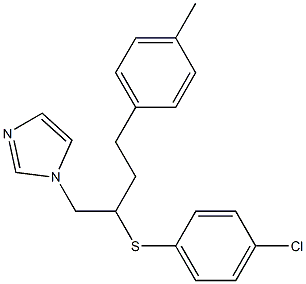 1-[4-(4-Methylphenyl)-2-[(4-chlorophenyl)thio]butyl]-1H-imidazole 结构式