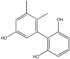 5',6'-Dimethyl-1,1'-biphenyl-2,3',6-triol 结构式