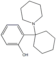 1-(Piperidin-1-yl)-1-(2-hydroxyphenyl)cyclohexane 结构式