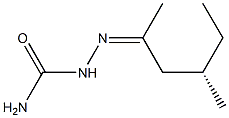 [S,(-)]-4-Methyl-2-hexanonesemicarbazone 结构式