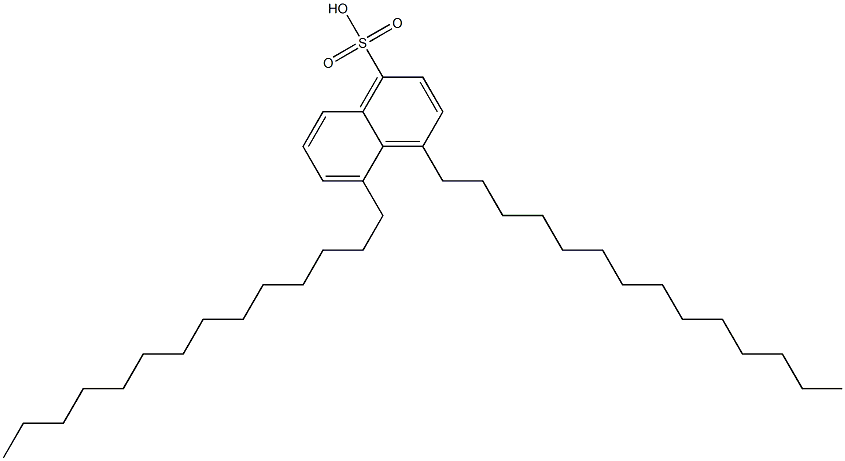 4,5-Ditetradecyl-1-naphthalenesulfonic acid 结构式