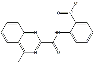 N-(2-Nitrophenyl)-4-methylquinazoline-2-carboxamide 结构式