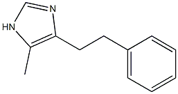 4-(2-Phenylethyl)-5-methyl-1H-imidazole 结构式