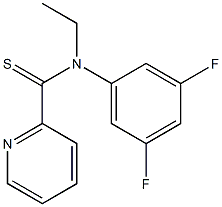 N-[3,5-Difluorophenyl]-N-ethylpyridine-2-carbothioamide 结构式