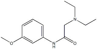 N-[3-Methoxyphenyl]-2-(diethylamino)acetamide 结构式