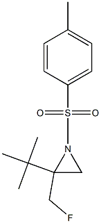 1-Tosyl-2-tert-butyl-2-(fluoromethyl)aziridine 结构式