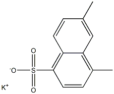 4,6-Dimethyl-1-naphthalenesulfonic acid potassium salt 结构式