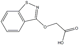 2-[(1,2-Benzisothiazol-3-yl)oxy]acetic acid 结构式