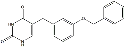 5-[3-(Benzyloxy)benzyl]uracil 结构式