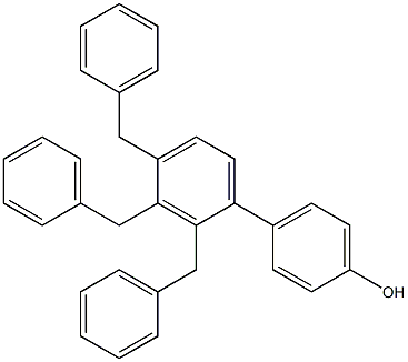 4-(2,3,4-Tribenzylphenyl)phenol 结构式