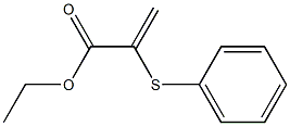 2-(Phenylthio)propenoic acid ethyl ester 结构式