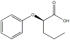 [R,(+)]-2-Phenoxyvaleric acid 结构式