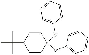 1,1-Bis(phenylthio)-4-(tert-butyl)cyclohexane 结构式