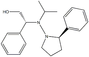 (2R)-2-Phenyl-1-[N-isopropyl-N-[(1R)-2-hydroxy-1-phenylethyl]amino]pyrrolidine 结构式