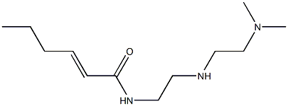 N-[2-[2-(Dimethylamino)ethylamino]ethyl]-2-hexenamide 结构式