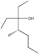 [S,(+)]-3-Ethyl-4-methyl-3-heptanol 结构式