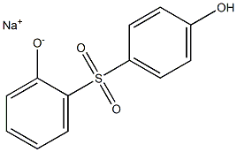 Sodium 2-(4-hydroxyphenylsulfonyl)phenolate 结构式