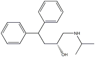 (R)-1-(Isopropylamino)-4,4-diphenyl-2-butanol 结构式