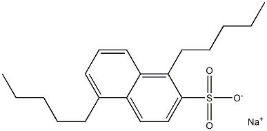 1,5-Dipentyl-2-naphthalenesulfonic acid sodium salt 结构式