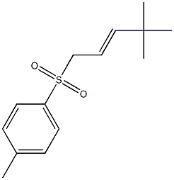 (E)-4,4-Dimethyl-2-pentenyl 4-methylphenyl sulfone 结构式