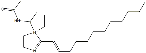 1-[1-(Acetylamino)ethyl]-2-(1-dodecenyl)-1-ethyl-2-imidazoline-1-ium 结构式