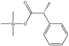 (R)-2-Phenylpropionic acid trimethylsilyl ester 结构式