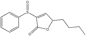 5-Butyl-3-(phenylsulfinyl)-2(5H)-furanone 结构式