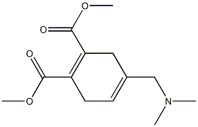 4-[(Dimethylamino)methyl]-1,4-cyclohexadiene-1,2-dicarboxylic acid dimethyl ester 结构式