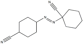 1,4'-Azobis(cyclohexanecarbonitrile) 结构式