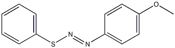 1-[(Phenylthio)azo]-4-methoxybenzene 结构式