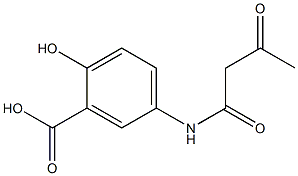 5-(Acetoacetylamino)salicylic acid 结构式