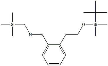 N-(Trimethylsilylmethyl)[2-[2-(tert-butyldimethylsilyloxy)ethyl]phenyl]methanimine 结构式