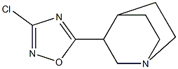 3-(3-Chloro-1,2,4-oxadiazol-5-yl)quinuclidine 结构式