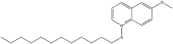 1-Dodecylthio-6-methoxyquinolinium 结构式