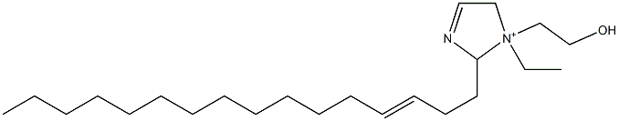 1-Ethyl-2-(3-hexadecenyl)-1-(2-hydroxyethyl)-3-imidazoline-1-ium 结构式