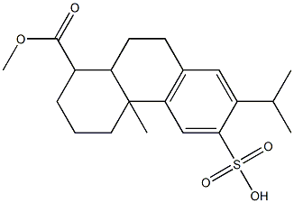 1,2,3,4,4a,9,10,10a-Octahydro-1,4a-dimethyl-7-isopropyl-6-sulfophenanthrene-1-carboxylic acid 结构式