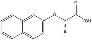 (S)-2-(2-Naphtyloxy)propanoic acid 结构式