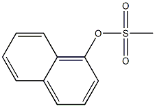 Methanesulfonic acid 1-naphtyl ester 结构式
