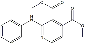 2-(Phenylamino)pyridine-3,4-dicarboxylic acid dimethyl ester 结构式