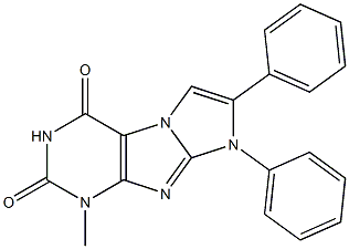 7,8-Diphenyl-1-methyl-1H-imidazo[2,1-f]purine-2,4(3H,8H)-dione 结构式