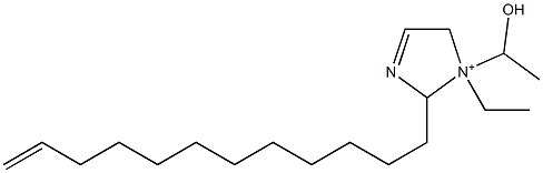 2-(11-Dodecenyl)-1-ethyl-1-(1-hydroxyethyl)-3-imidazoline-1-ium 结构式