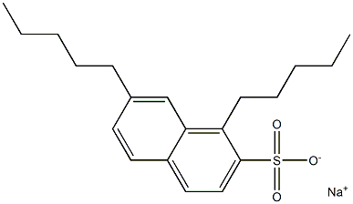 1,7-Dipentyl-2-naphthalenesulfonic acid sodium salt 结构式