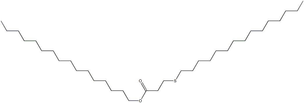 3-(Pentadecylthio)propionic acid hexadecyl ester 结构式